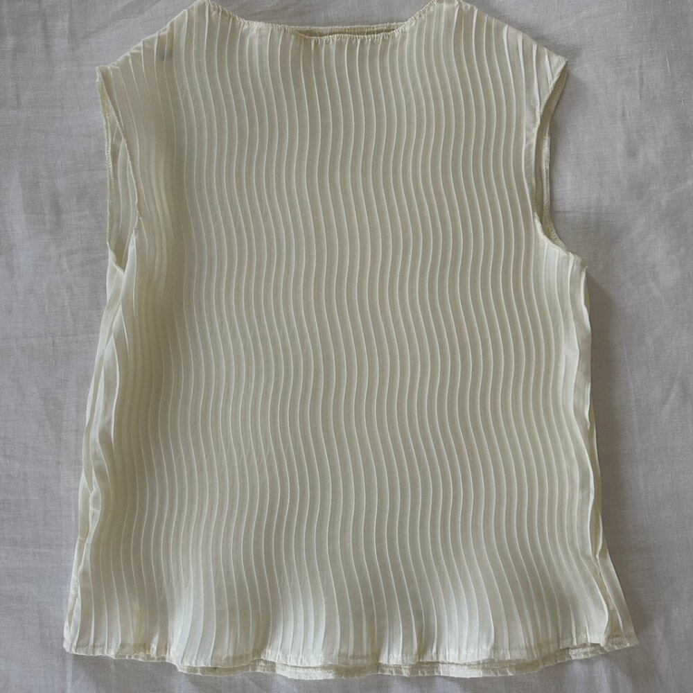 Textured Cream Blouse